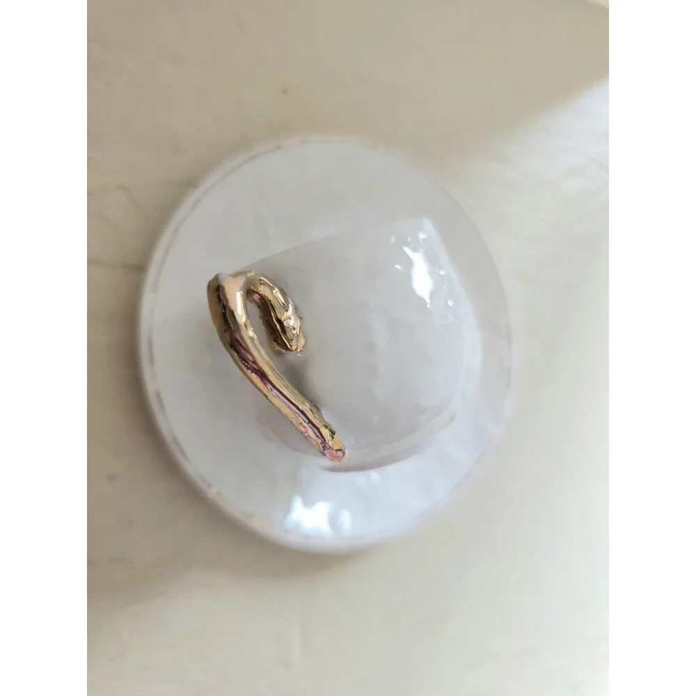 Vintage Miniature White Raised Design Cup And Saucer